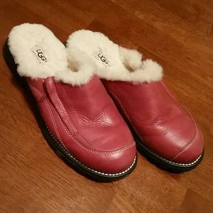 UGG fleece lined clogs Size 8